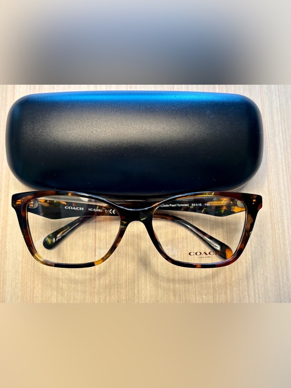 Coach HC 6248U Jade Pearl Tortoise Eyeglass Frames 54 16 140